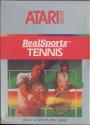 RealSports Tennis Atari cartridge scan