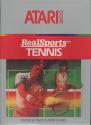 RealSports Tennis Atari cartridge scan