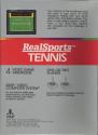 RealSports Tennis Atari cartridge scan