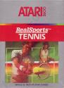RealSports Tennis Atari cartridge scan
