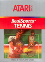 RealSports Tennis Atari cartridge scan