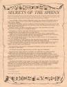 Riddle of the Sphinx Atari instructions