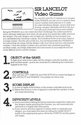 Robin Hood / Sir Lancelot Atari instructions