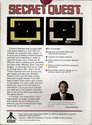 Secret Quest Atari cartridge scan