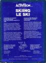 Skiing - Le Ski Atari cartridge scan