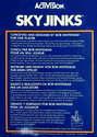Sky Jinks Atari cartridge scan