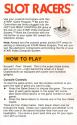 Slot Racers Atari instructions