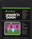 Sneak'n Peek Atari cartridge scan