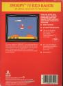 Snoopy and the Red Baron Atari cartridge scan