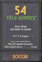 Soccer Atari cartridge scan