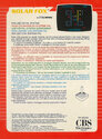 Solar Fox Atari cartridge scan