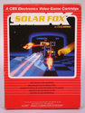 Solar Fox Atari cartridge scan