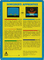 Sorcerer's Apprentice Atari cartridge scan
