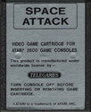 Space Attack Atari cartridge scan