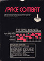 Space Combat Atari cartridge scan