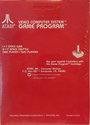 Space War Atari cartridge scan
