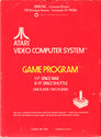 Space War Atari cartridge scan