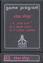 Star Ship Atari cartridge scan