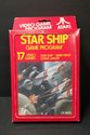 Star Ship Atari cartridge scan