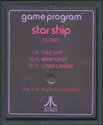 Star Ship Atari cartridge scan