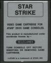 Star Strike Atari cartridge scan