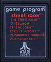 Street Racer Atari cartridge scan