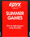 Summer Games Atari cartridge scan