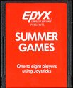 Summer Games Atari cartridge scan