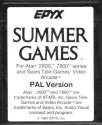 Summer Games Atari cartridge scan
