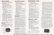 Super Action Pak - Pitfall! / Grand Prix / Laser Blast / Barnstorming Atari instructions