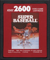 Super Baseball Atari cartridge scan