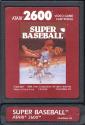 Super Baseball Atari cartridge scan