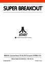 Super Breakout Atari instructions