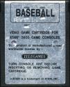 Super Challenge Baseball Atari cartridge scan