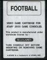 Super Challenge Football Atari cartridge scan
