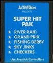 Super Hit Pak - River Raid / Grand Prix / Fishing Derby / Sky Jinks / Checkers Atari cartridge scan