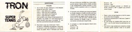 Super Tennis Atari instructions