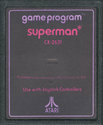 Superman Atari cartridge scan