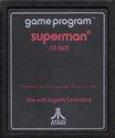 Superman Atari cartridge scan