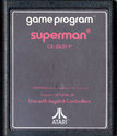 Superman Atari cartridge scan