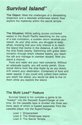 Survival Island Atari instructions