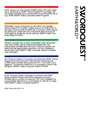 SwordQuest - EarthWorld Atari instructions