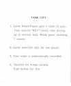 Tank City Atari instructions