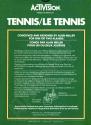 Tennis - Le Tennis Atari cartridge scan