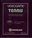 Tennis Atari cartridge scan
