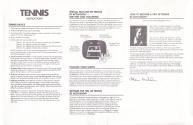 Tennis Atari instructions