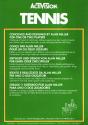 Tennis Atari cartridge scan