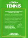 Tennis Atari cartridge scan
