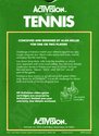 Tennis Atari cartridge scan