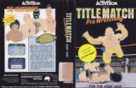 Title Match Pro Wrestling Atari cartridge scan